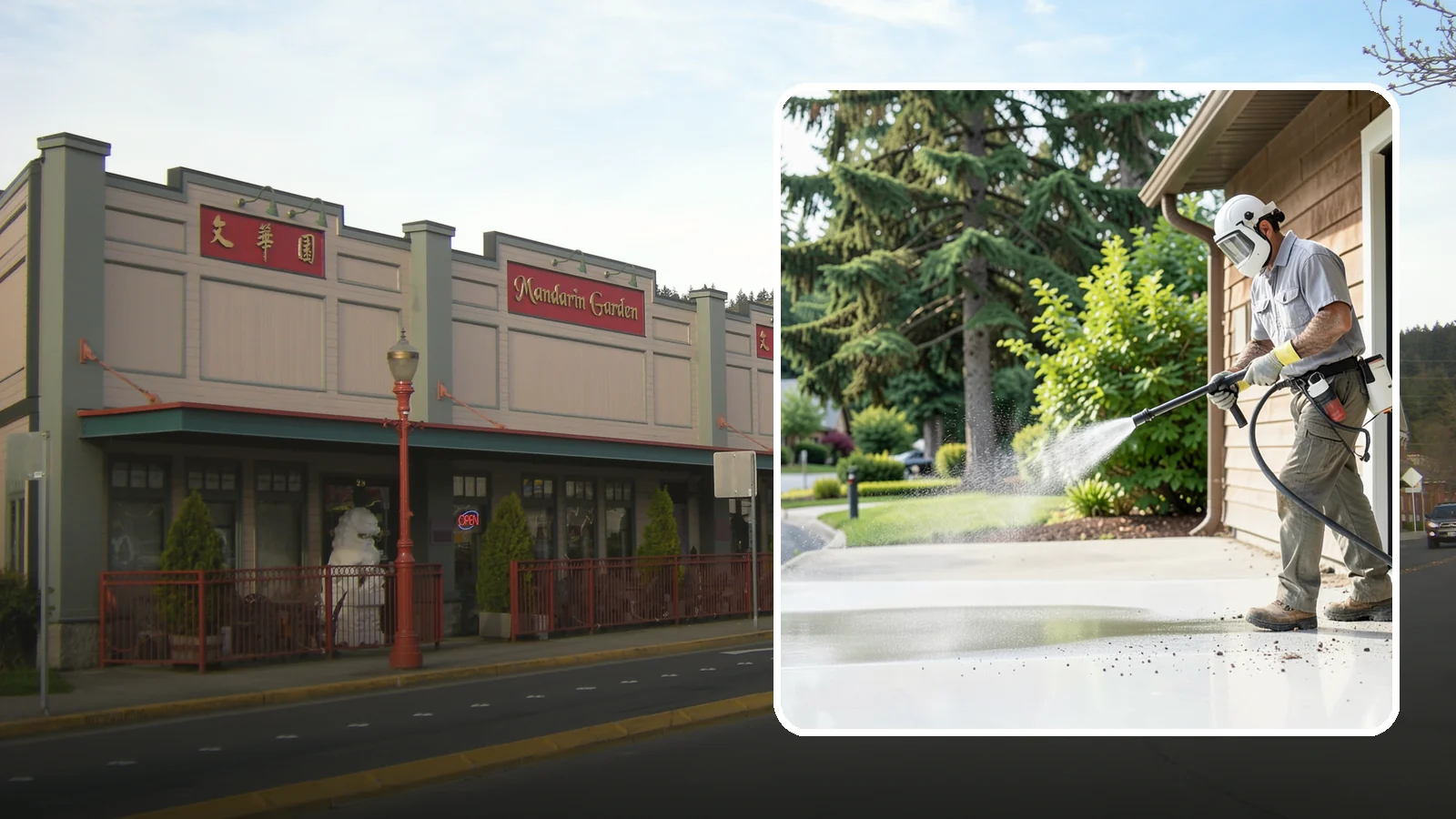 Post-Construction Pressure Washing in Issaquah, King County, WA - We handle heavy post-construction washing on Washington properties to clear the toughest build-out residue.