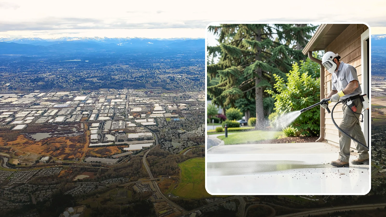 Post-Construction Pressure Washing in Kent, King County, WA - We handle heavy post-construction washing on Washington properties to clear the toughest build-out residue.
