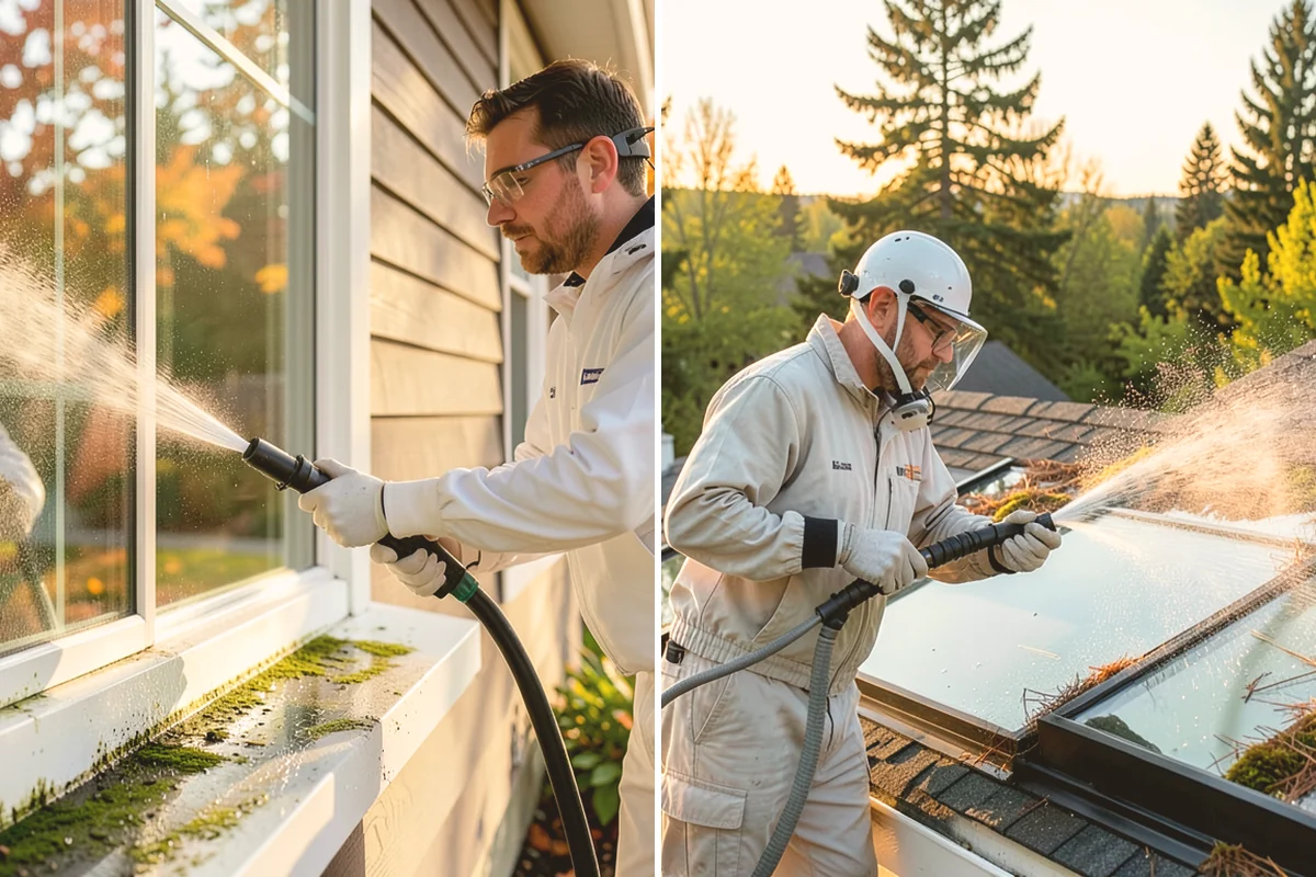 Post-Construction Pressure Washing in Kent, King County, WA - Assess residue hardness across each surface