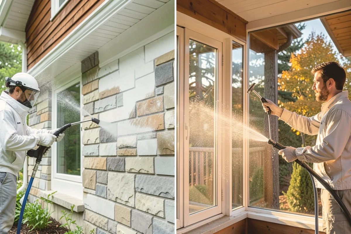 Post-Construction Pressure Washing in Kirkland, King County, WA - Assess residue hardness across each surface