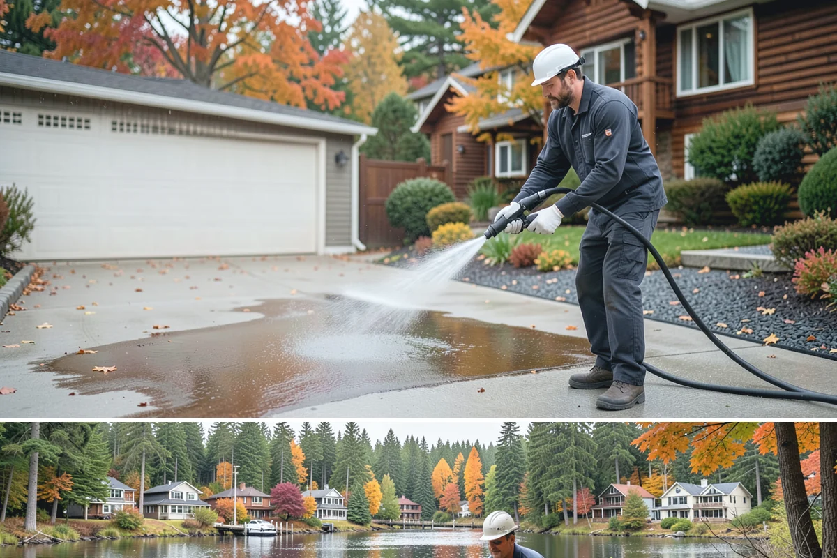 Post-Construction Pressure Washing in La Conner, Skagit County, WA - Post-construction pressure washing is completed as the final trade wraps, with dry-weather scheduling preferred so surfaces are...