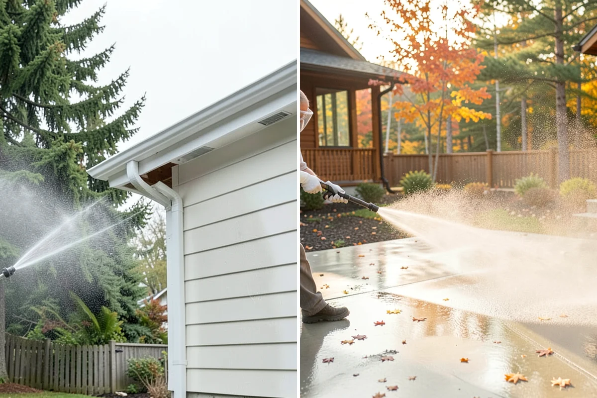 Post-Construction Pressure Washing in Lake Forest Park, King County, WA - Assess residue hardness across each surface