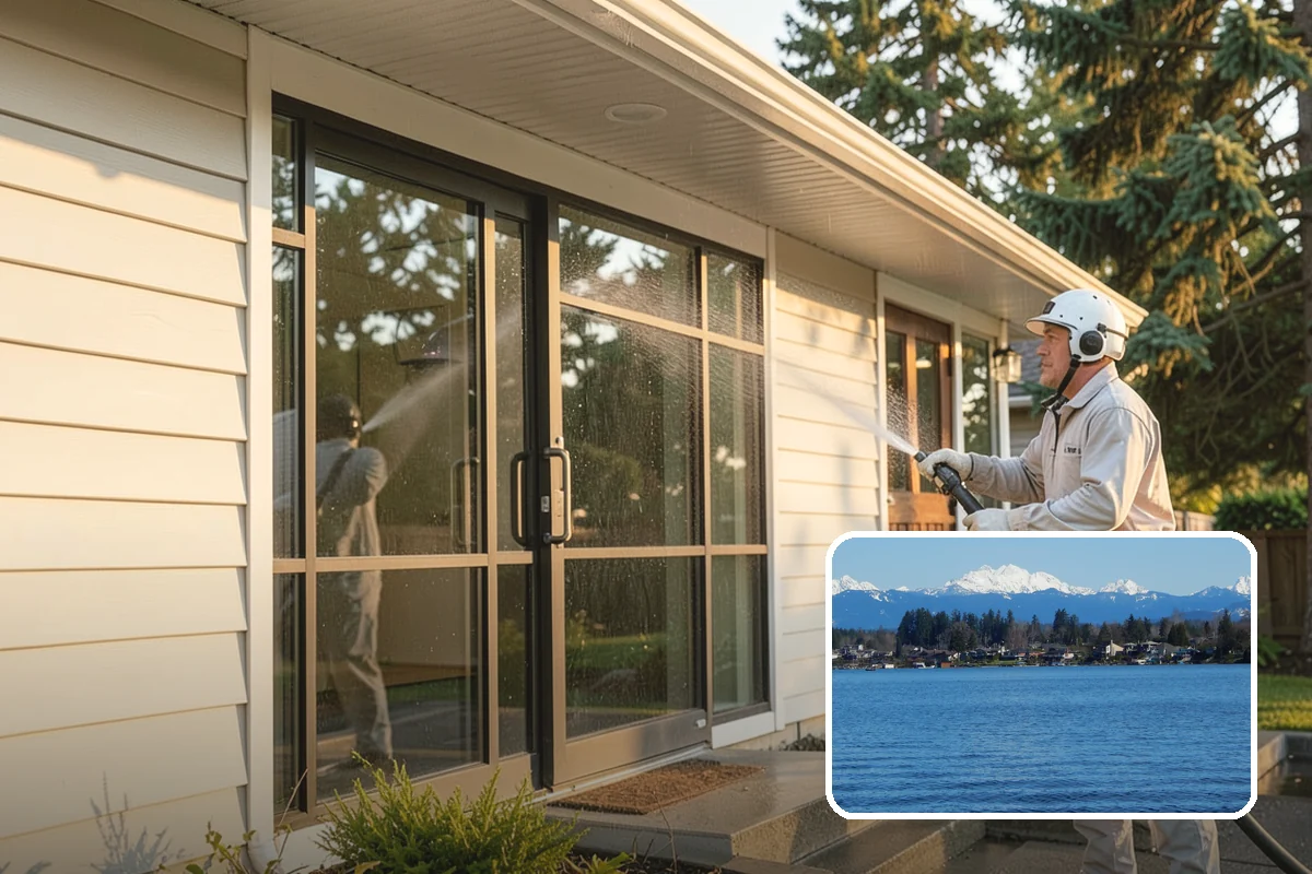 Post-Construction Pressure Washing in Lake Stevens, Snohomish County, WA - Strips dried mortar and paint from hardscapes