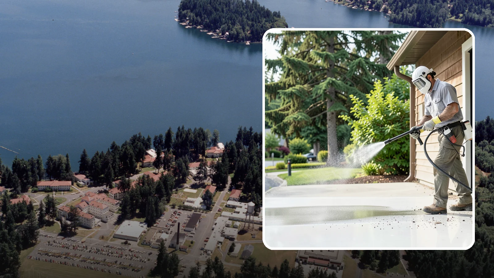 Post-Construction Pressure Washing in Lakewood, Pierce County, WA - We handle heavy post-construction washing on Washington properties to clear the toughest build-out residue.