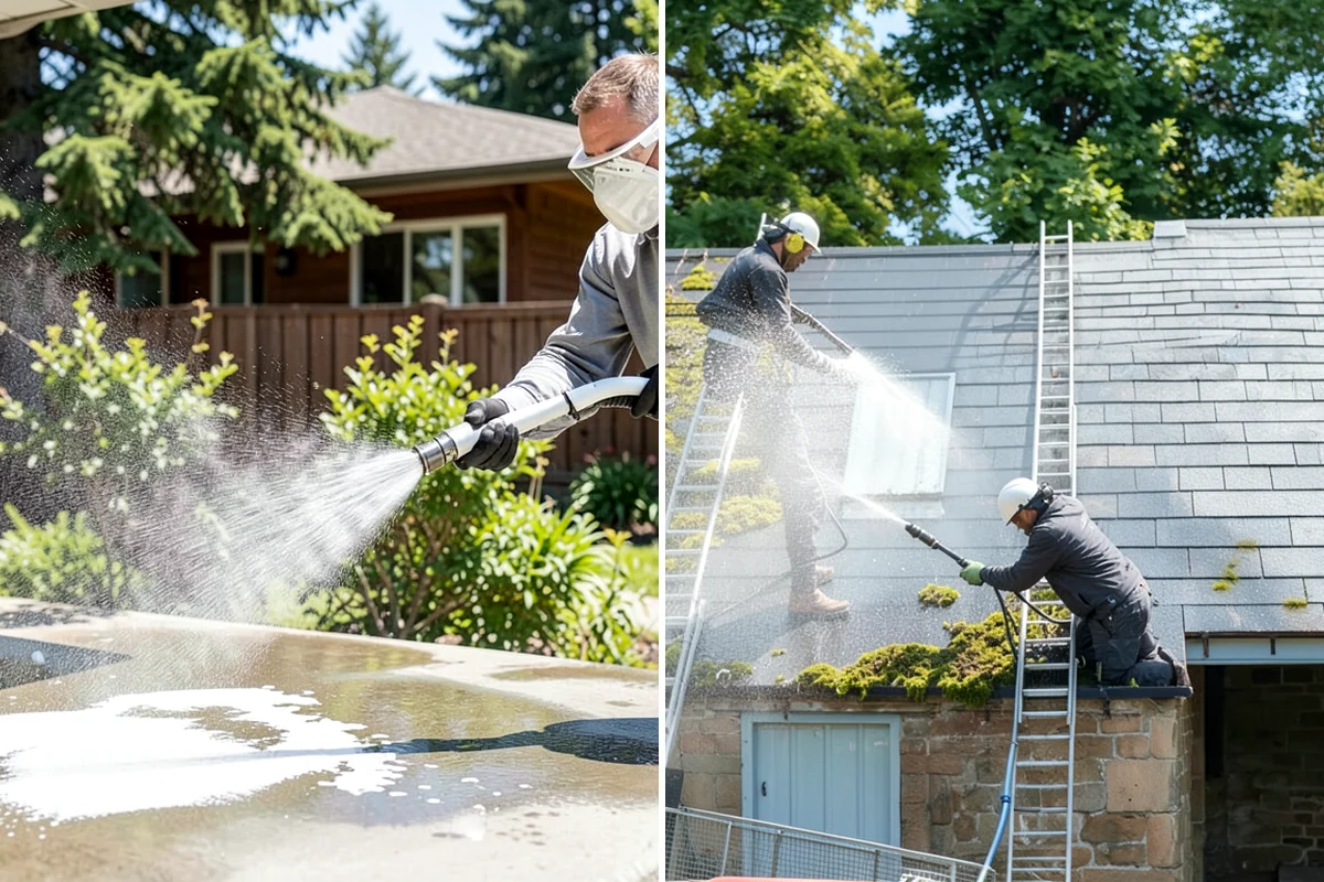 Post-Construction Pressure Washing in Lakewood, Pierce County, WA - Assess residue hardness across each surface