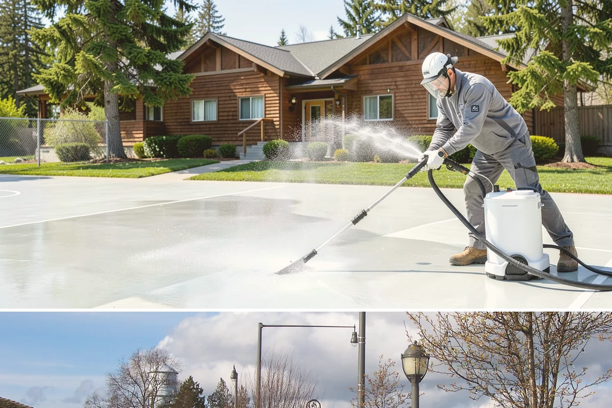 Post-Construction Pressure Washing in Marysville, Snohomish County, WA - Post-construction pressure washing is completed as the final trade wraps, with dry-weather scheduling preferred so surfaces are...