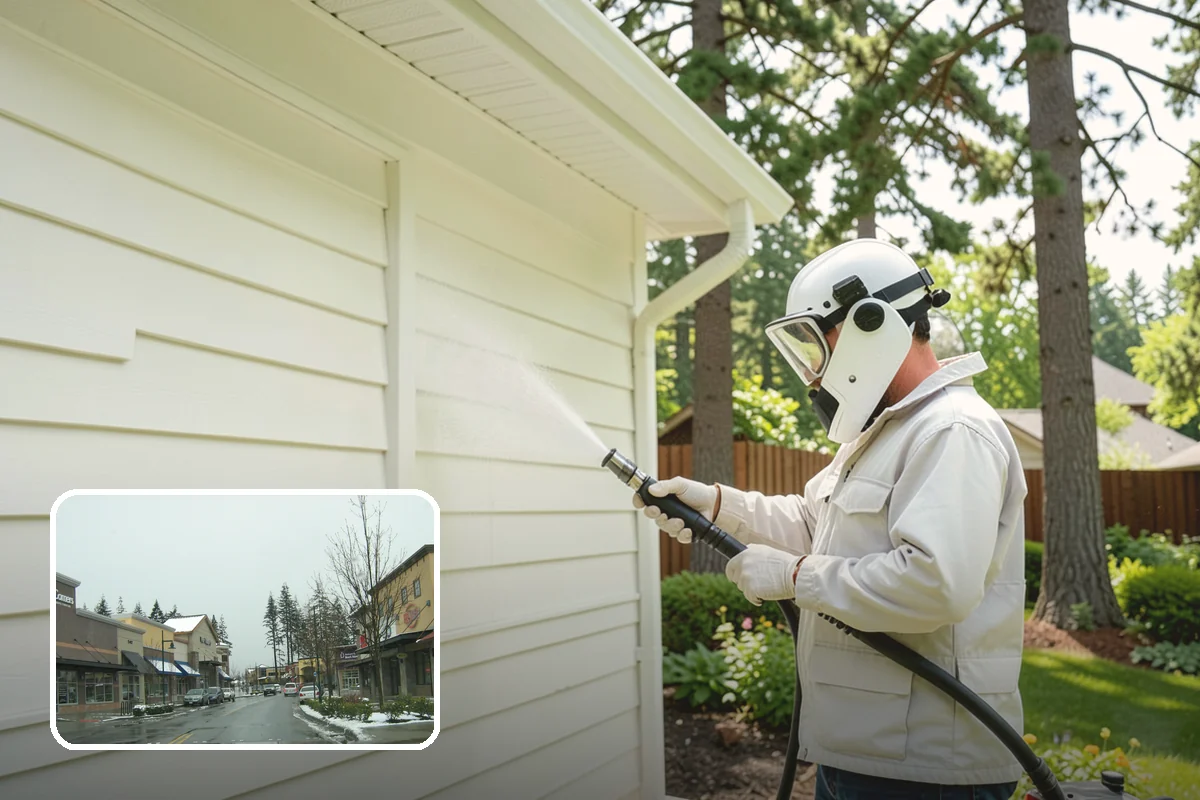 Post-Construction Pressure Washing in Mill Creek, Snohomish County, WA - Strips dried mortar and paint from hardscapes