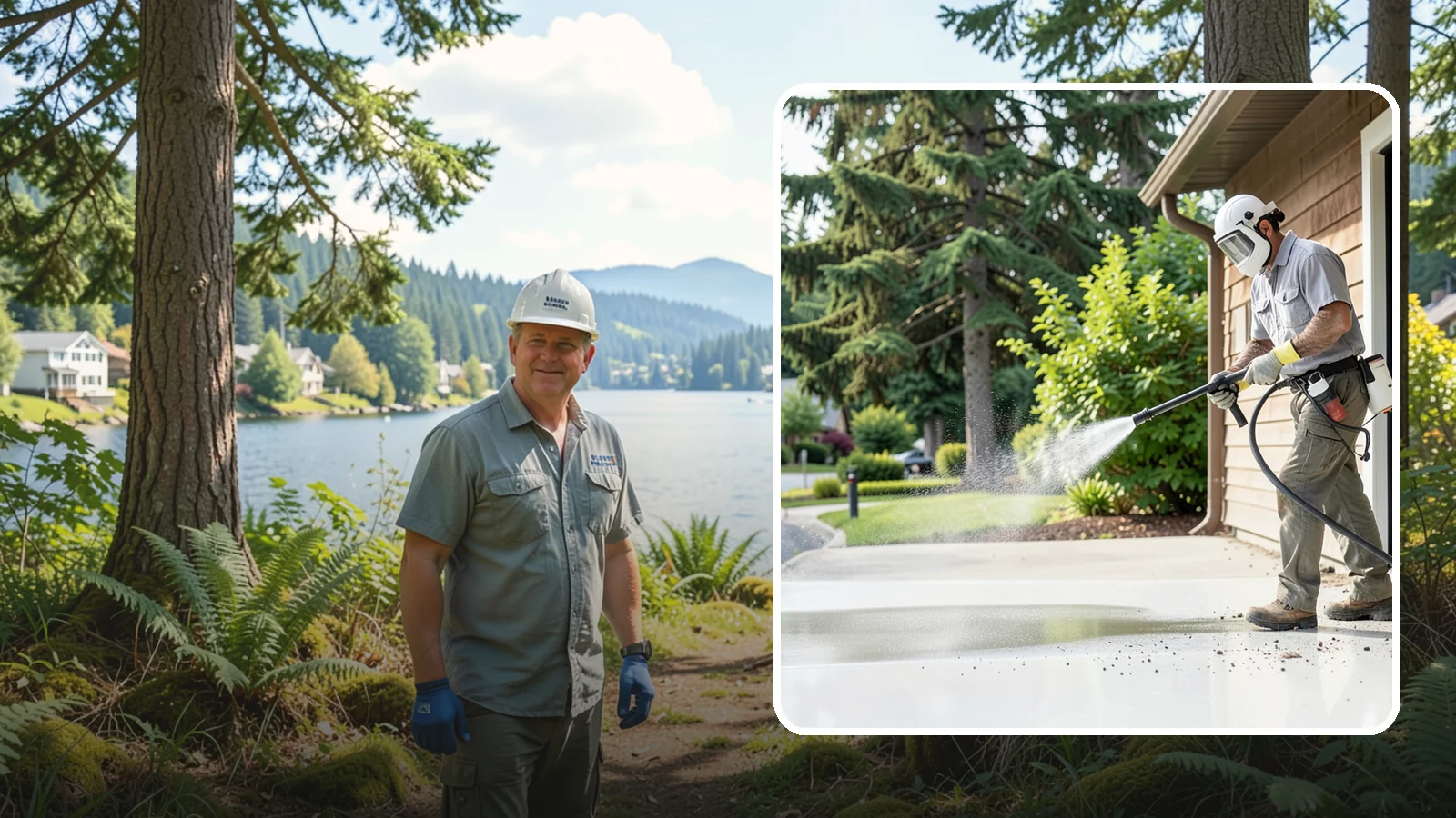 Post-Construction Pressure Washing in Milton, King County, WA - We handle heavy post-construction washing on Washington properties to clear the toughest build-out residue.