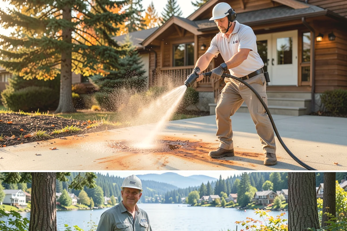 Post-Construction Pressure Washing in Milton, King County, WA - Post-construction pressure washing is completed as the final trade wraps, with dry-weather scheduling preferred so surfaces are...