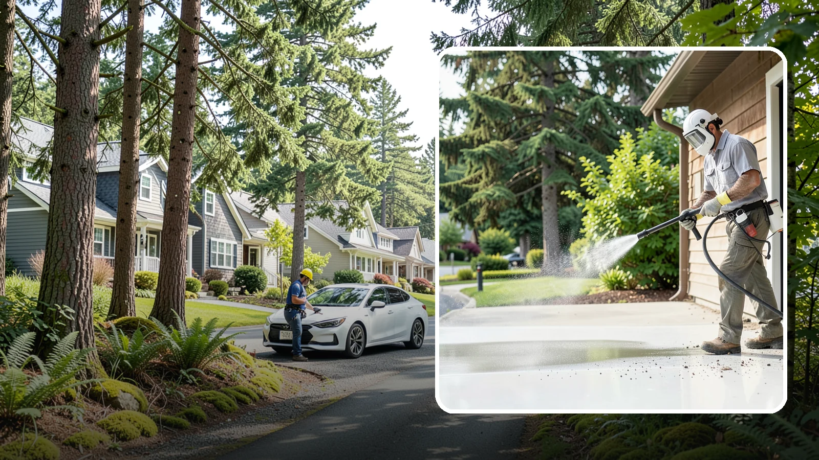 Post-Construction Pressure Washing in Normandy Park, King County, WA - We handle heavy post-construction washing on Washington properties to clear the toughest build-out residue.