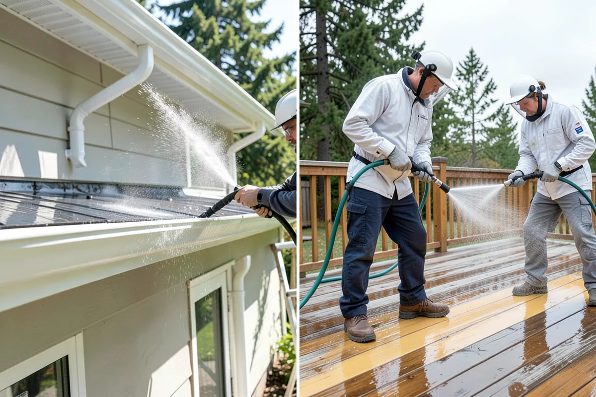Post-Construction Pressure Washing in Normandy Park, King County, WA - Assess residue hardness across each surface