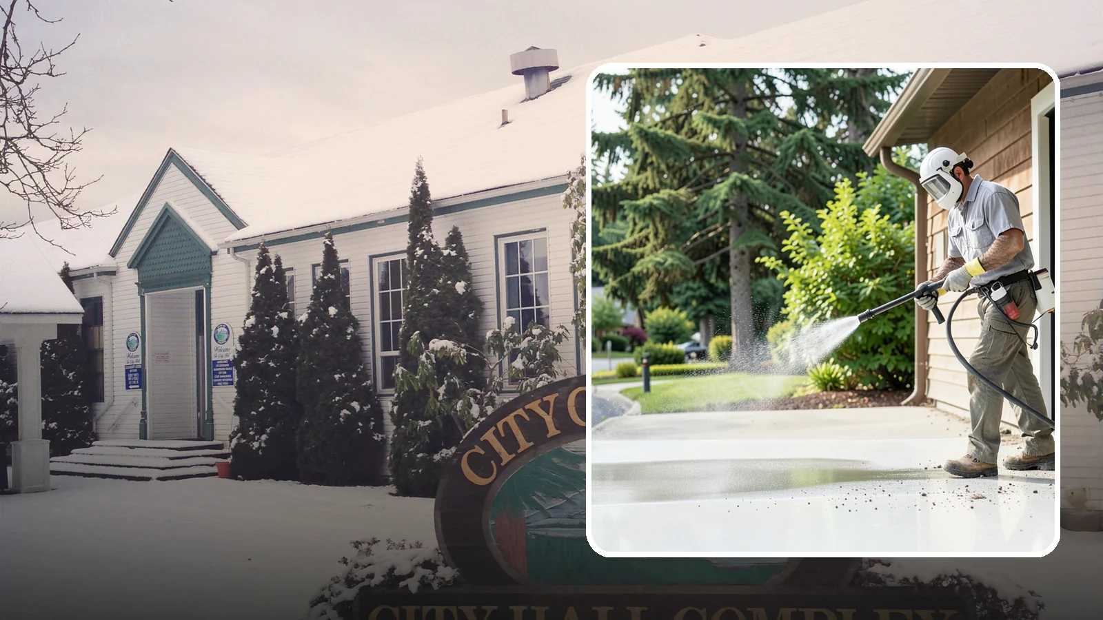 Post-Construction Pressure Washing in Pacific, King County, WA - We handle heavy post-construction washing on Washington properties to clear the toughest build-out residue.