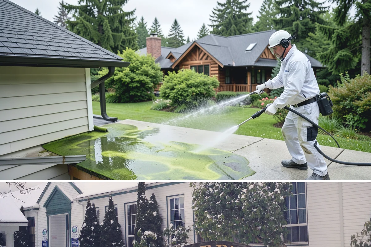 Post-Construction Pressure Washing in Pacific, King County, WA - Post-construction pressure washing is completed as the final trade wraps, with dry-weather scheduling preferred so surfaces are...