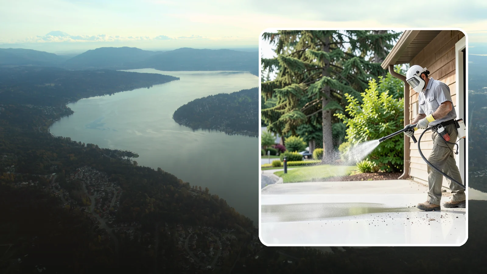Post-Construction Pressure Washing in Sammamish, King County, WA - We handle heavy post-construction washing on Washington properties to clear the toughest build-out residue.
