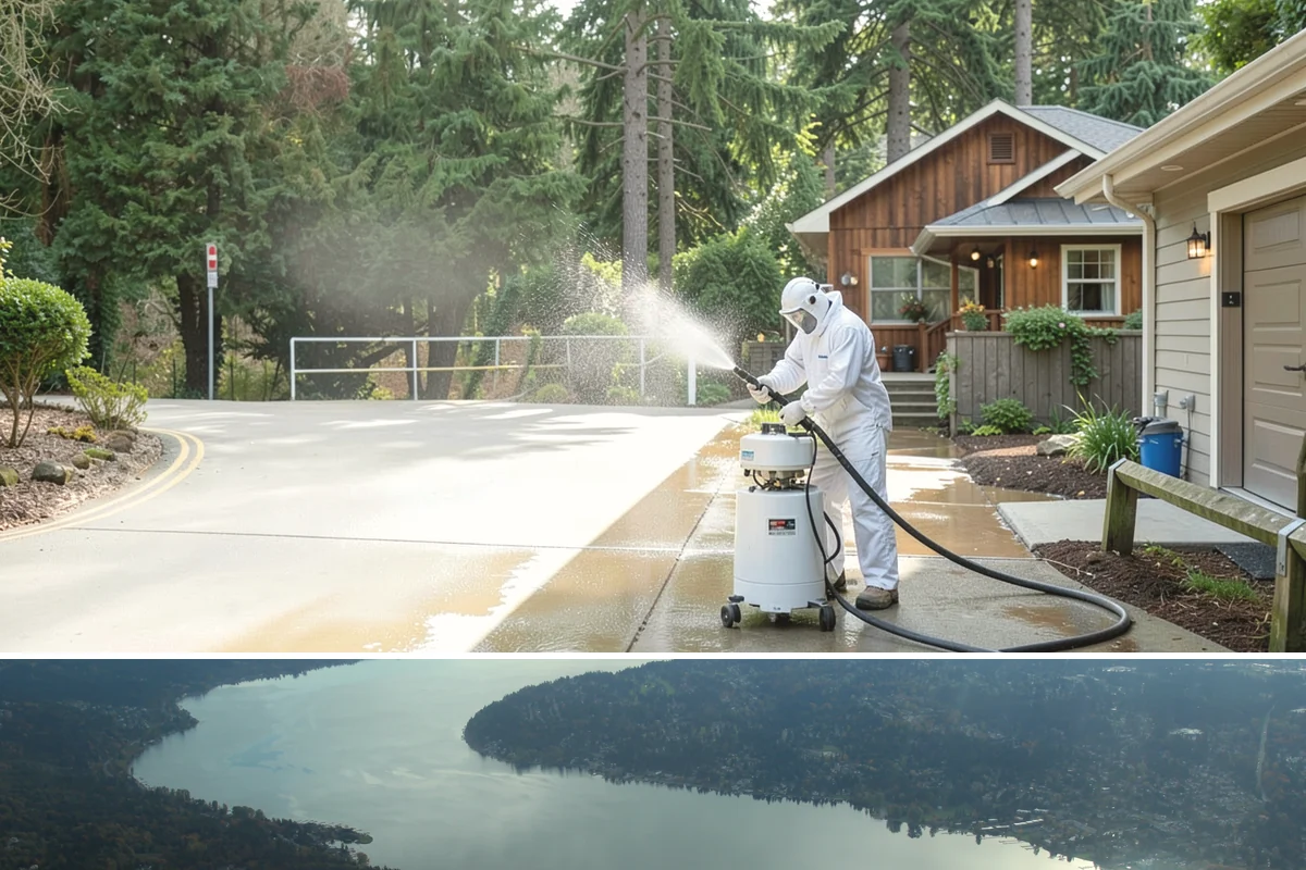 Post-Construction Pressure Washing in Sammamish, King County, WA - Post-construction pressure washing is completed as the final trade wraps, with dry-weather scheduling preferred so surfaces are...