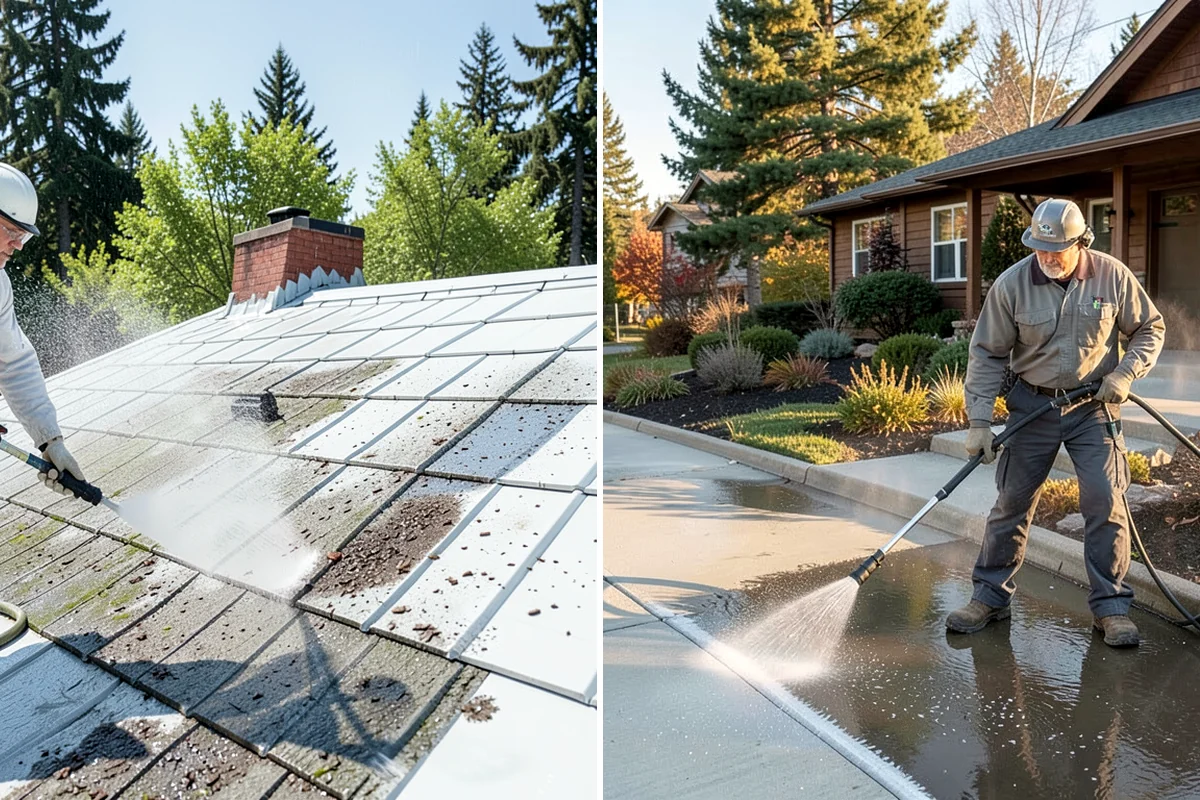 Post-Construction Pressure Washing in SeaTac, King County, WA - Assess residue hardness across each surface