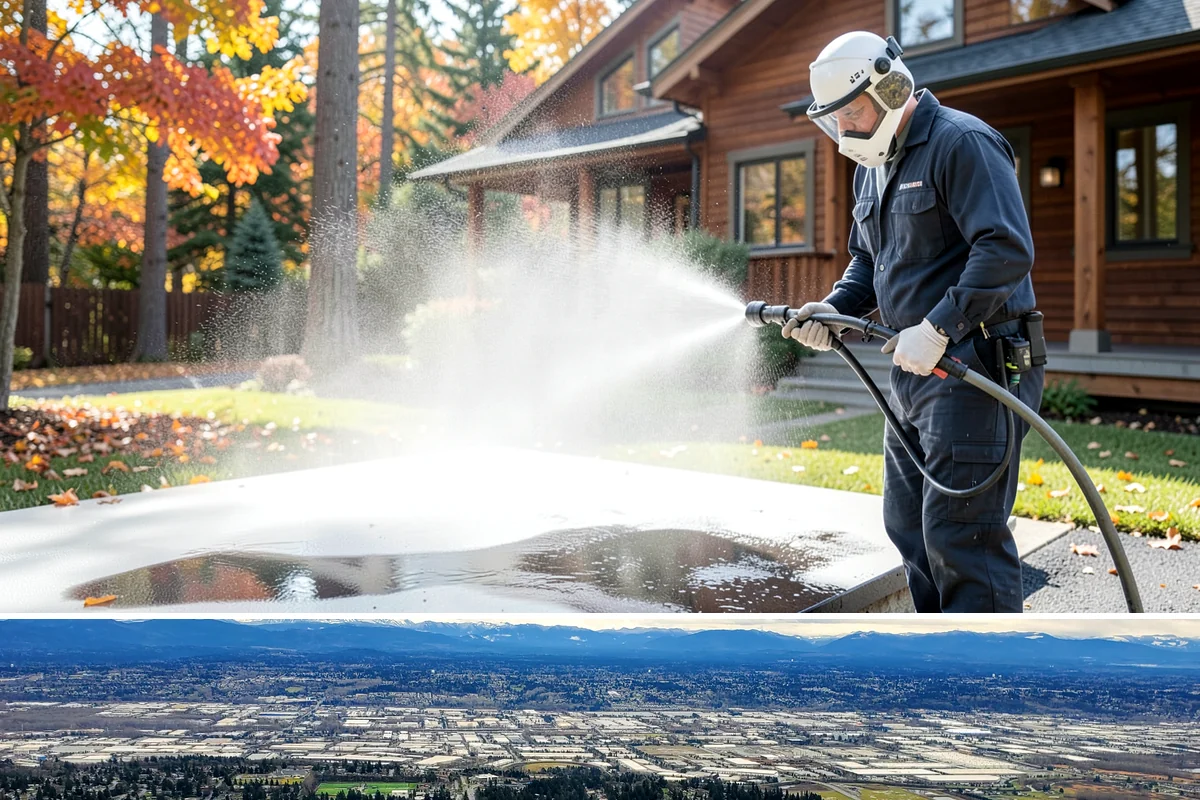 Post-Construction Pressure Washing in SeaTac, King County, WA - Post-construction pressure washing is completed as the final trade wraps, with dry-weather scheduling preferred so surfaces are...