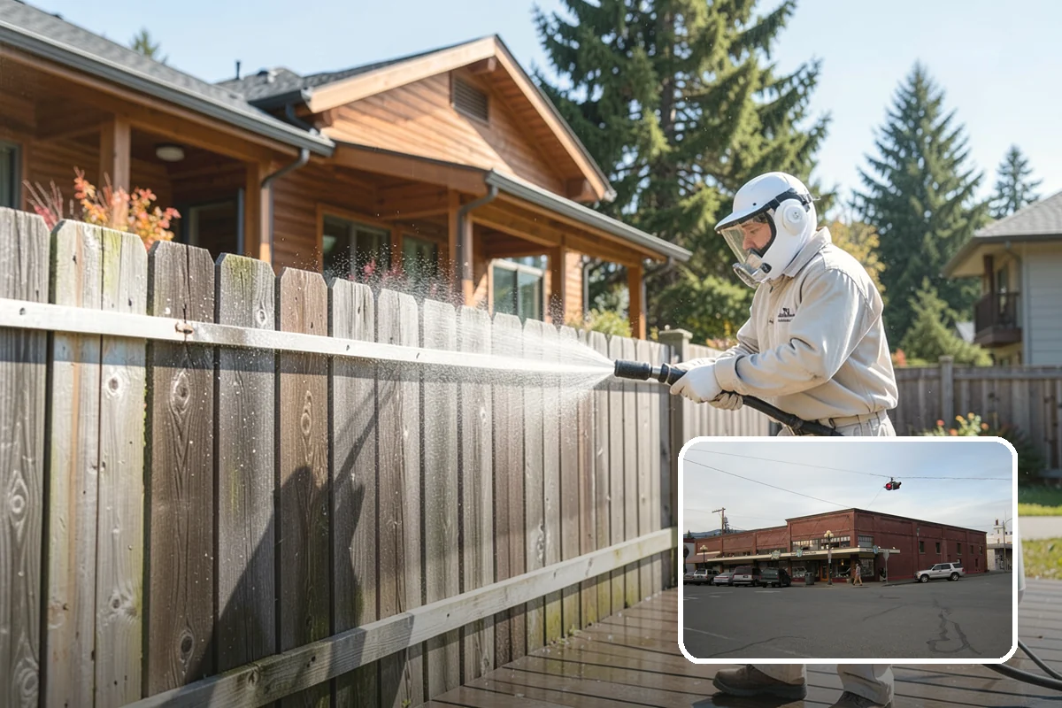 Post-Construction Pressure Washing in Sedro-Woolley, Skagit County, WA - Strips dried mortar and paint from hardscapes