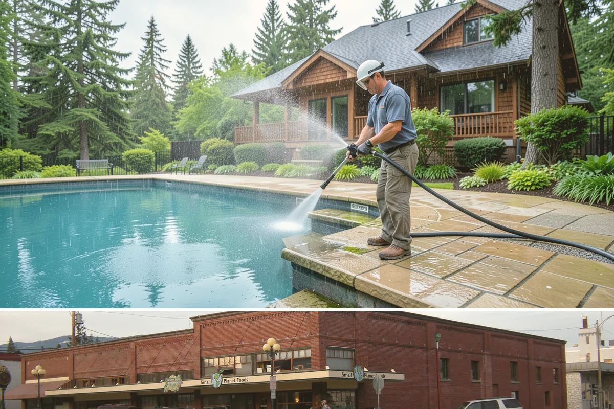 Post-Construction Pressure Washing in Sedro-Woolley, Skagit County, WA - Post-construction pressure washing is completed as the final trade wraps, with dry-weather scheduling preferred so surfaces are...