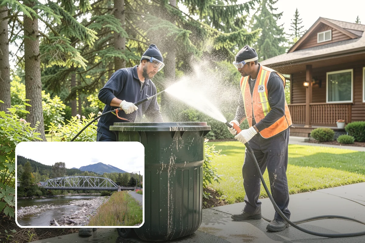 Post-Construction Pressure Washing in Skykomish, King County, WA - Strips dried mortar and paint from hardscapes