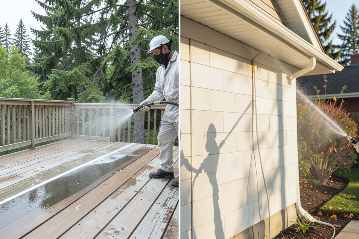 Post-Construction Pressure Washing in Skykomish, King County, WA - Assess residue hardness across each surface