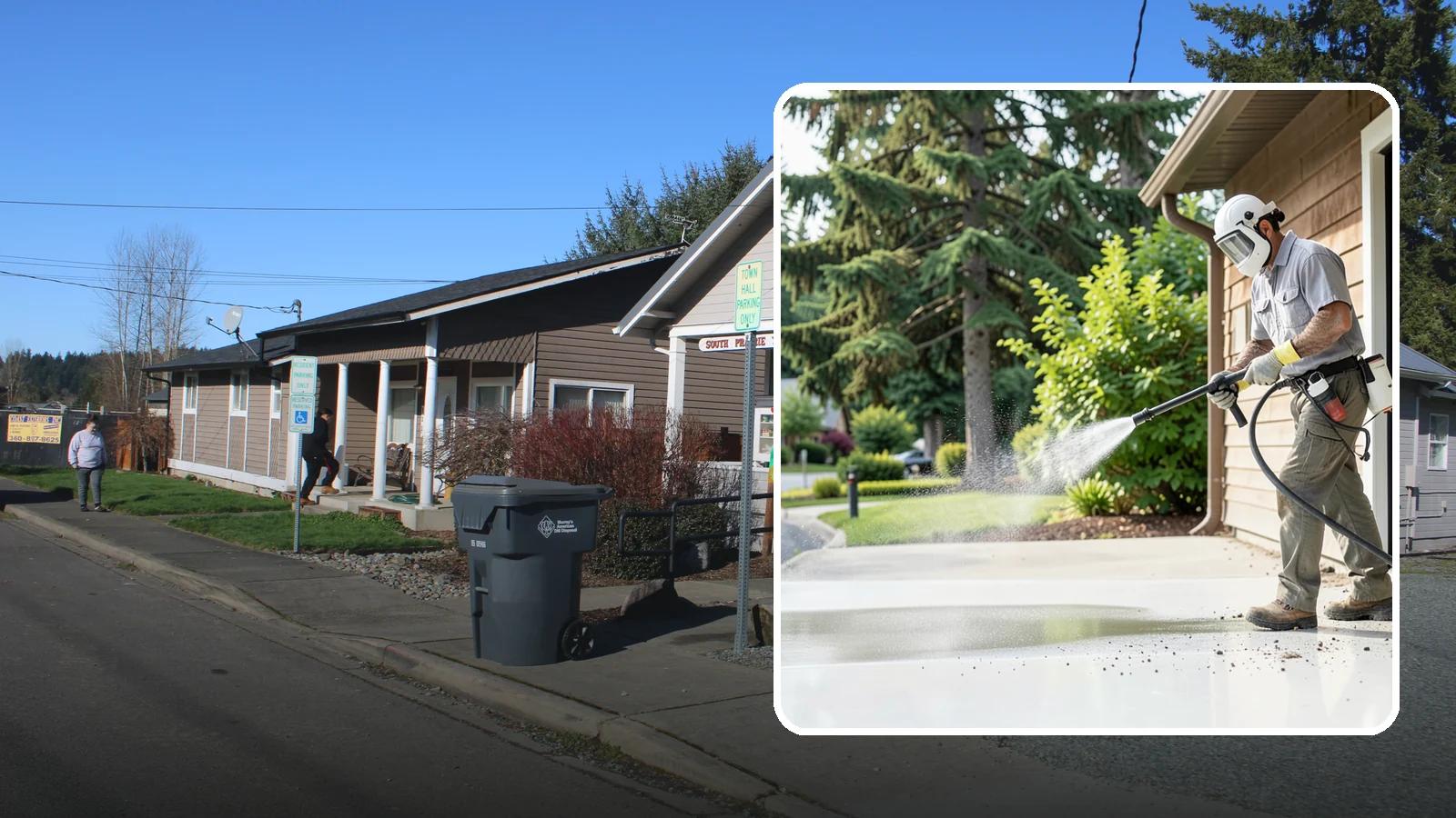 Post-Construction Pressure Washing in South Prairie, Pierce County, WA - We handle heavy post-construction washing on Washington properties to clear the toughest build-out residue.