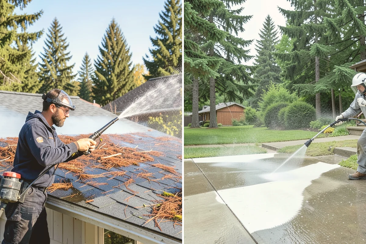 Post-Construction Pressure Washing in Stanwood, Snohomish County, WA - Assess residue hardness across each surface