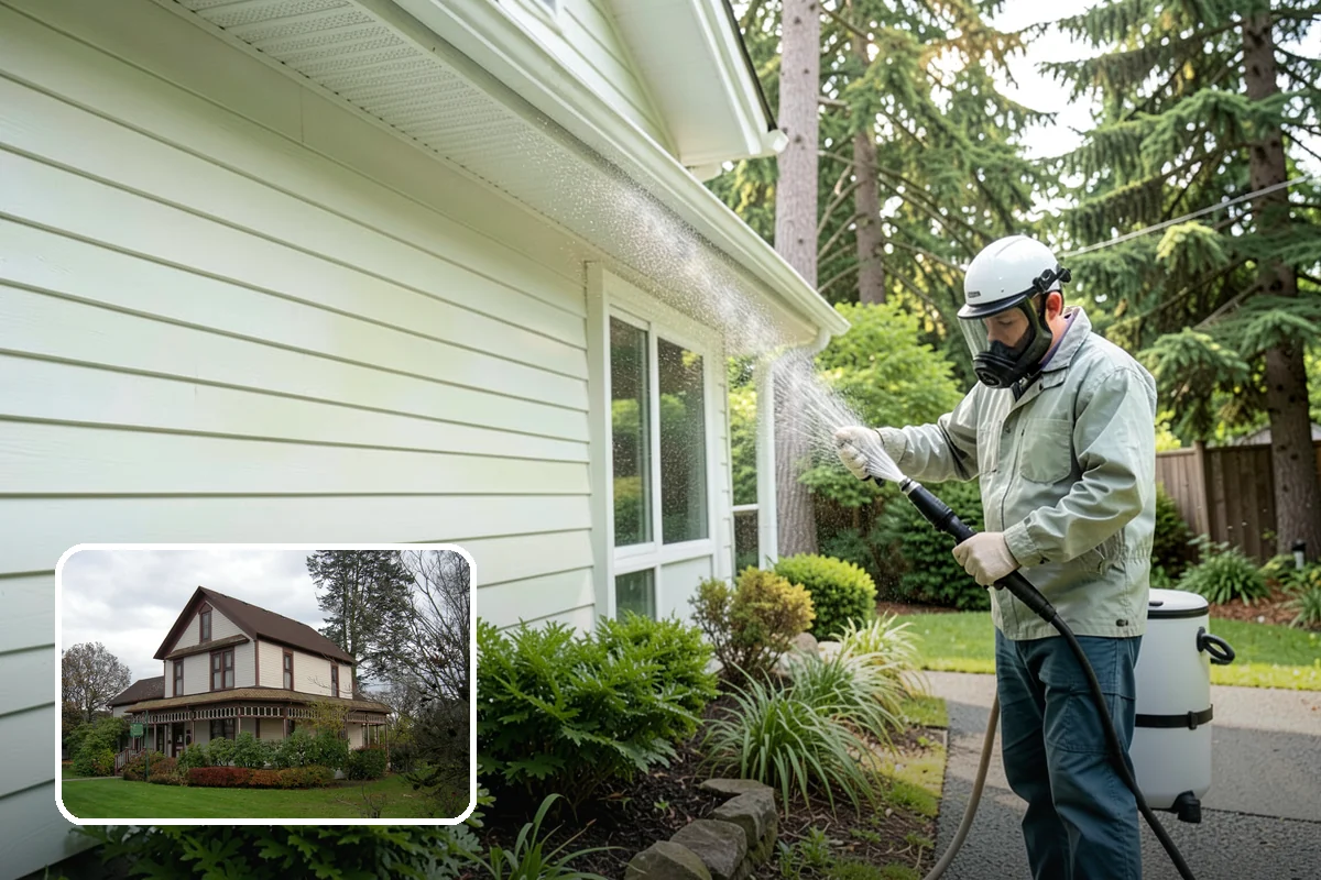 Post-Construction Pressure Washing in Sumner, Pierce County, WA - Strips dried mortar and paint from hardscapes