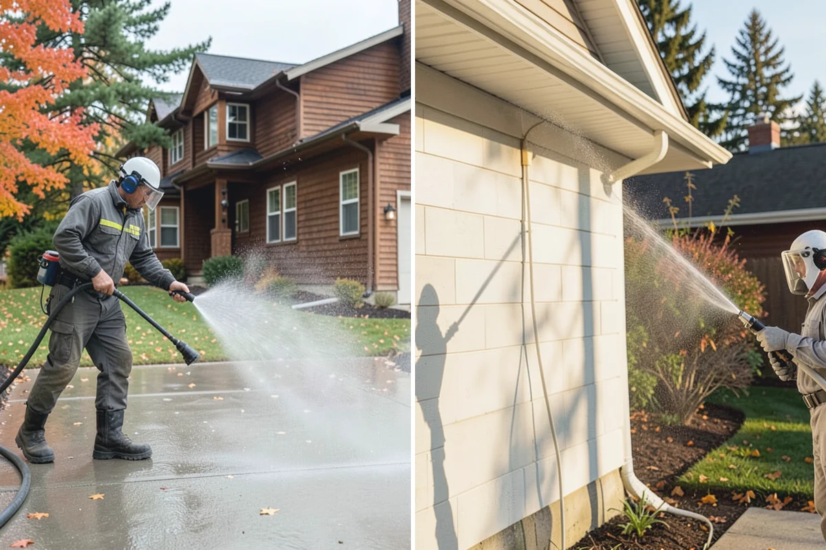 Post-Construction Pressure Washing in Sumner, Pierce County, WA - Assess residue hardness across each surface