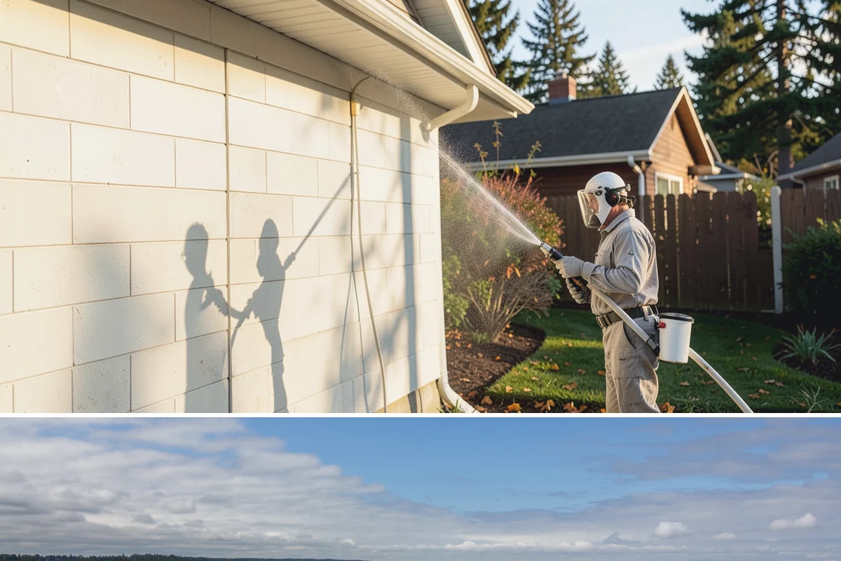 Post-Construction Pressure Washing in University Place, Pierce County, WA - Post-construction pressure washing is completed as the final trade wraps, with dry-weather scheduling preferred so surfaces are...