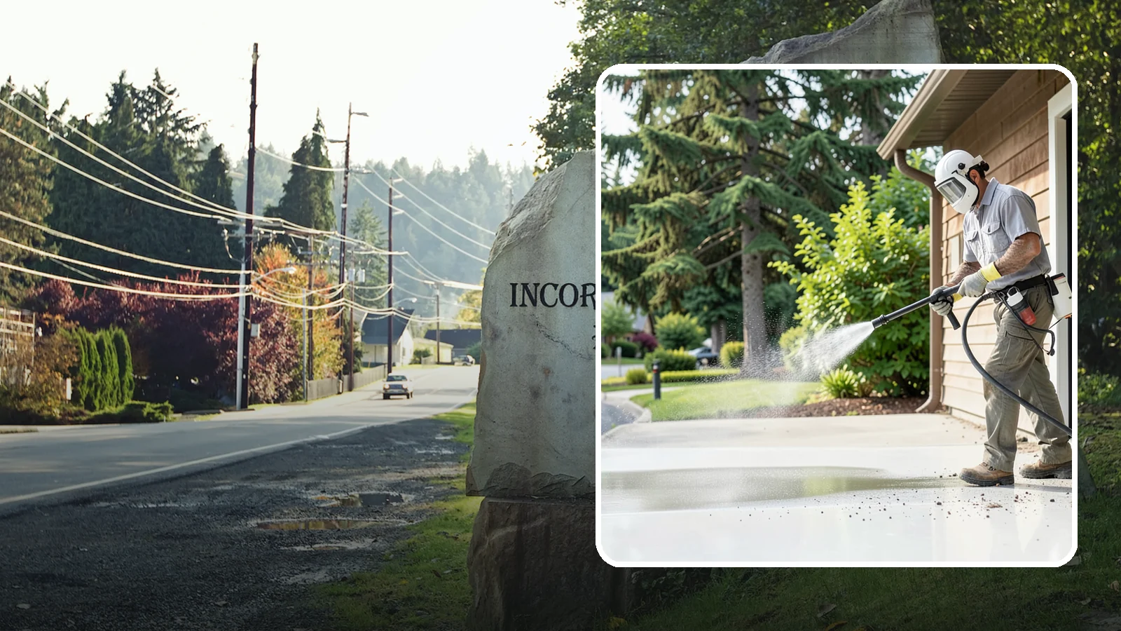 Post-Construction Pressure Washing in Wilkeson, Pierce County, WA - We handle heavy post-construction washing on Washington properties to clear the toughest build-out residue.