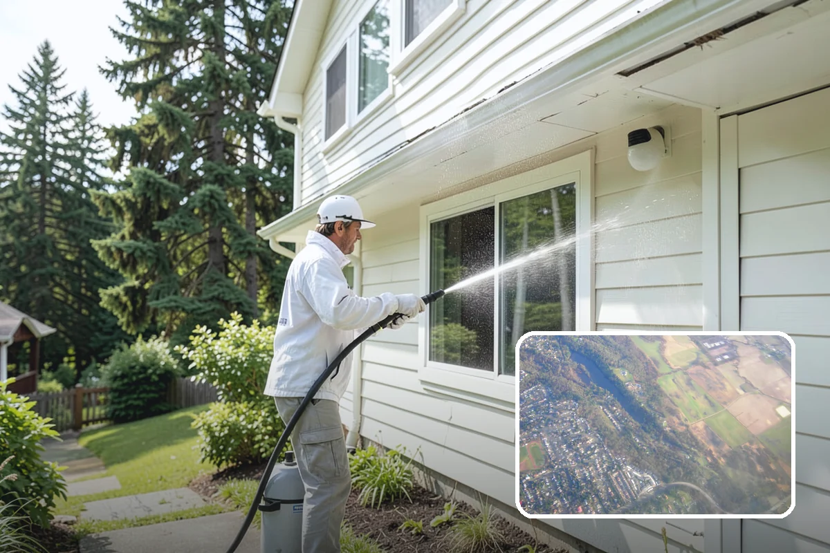 Post-Storm Roof Cleaning in Algona, King County, WA - Removes storm-dropped branches and conifer needles from the roof