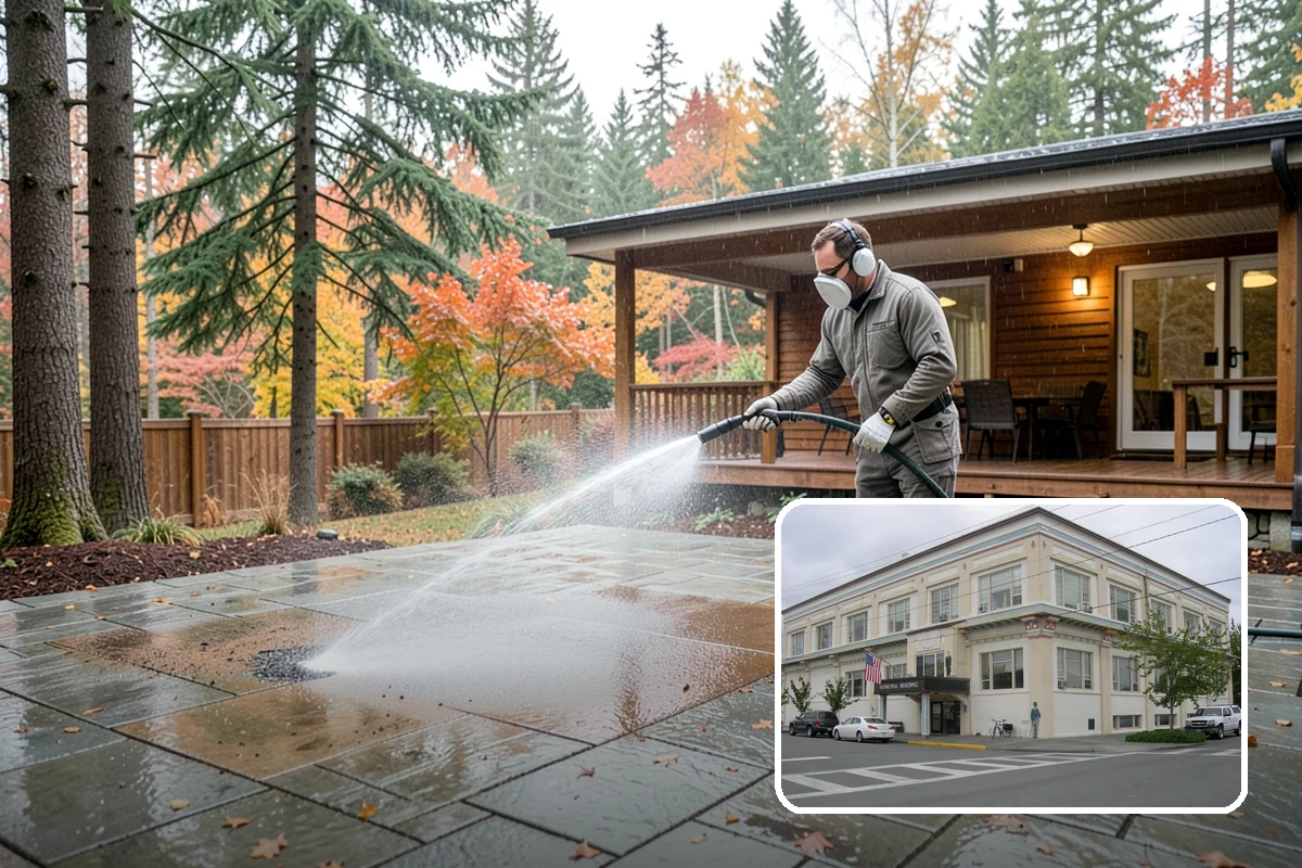 Post-Storm Roof Cleaning in Anacortes, Skagit County, WA - Removes storm-dropped branches and conifer needles from the roof