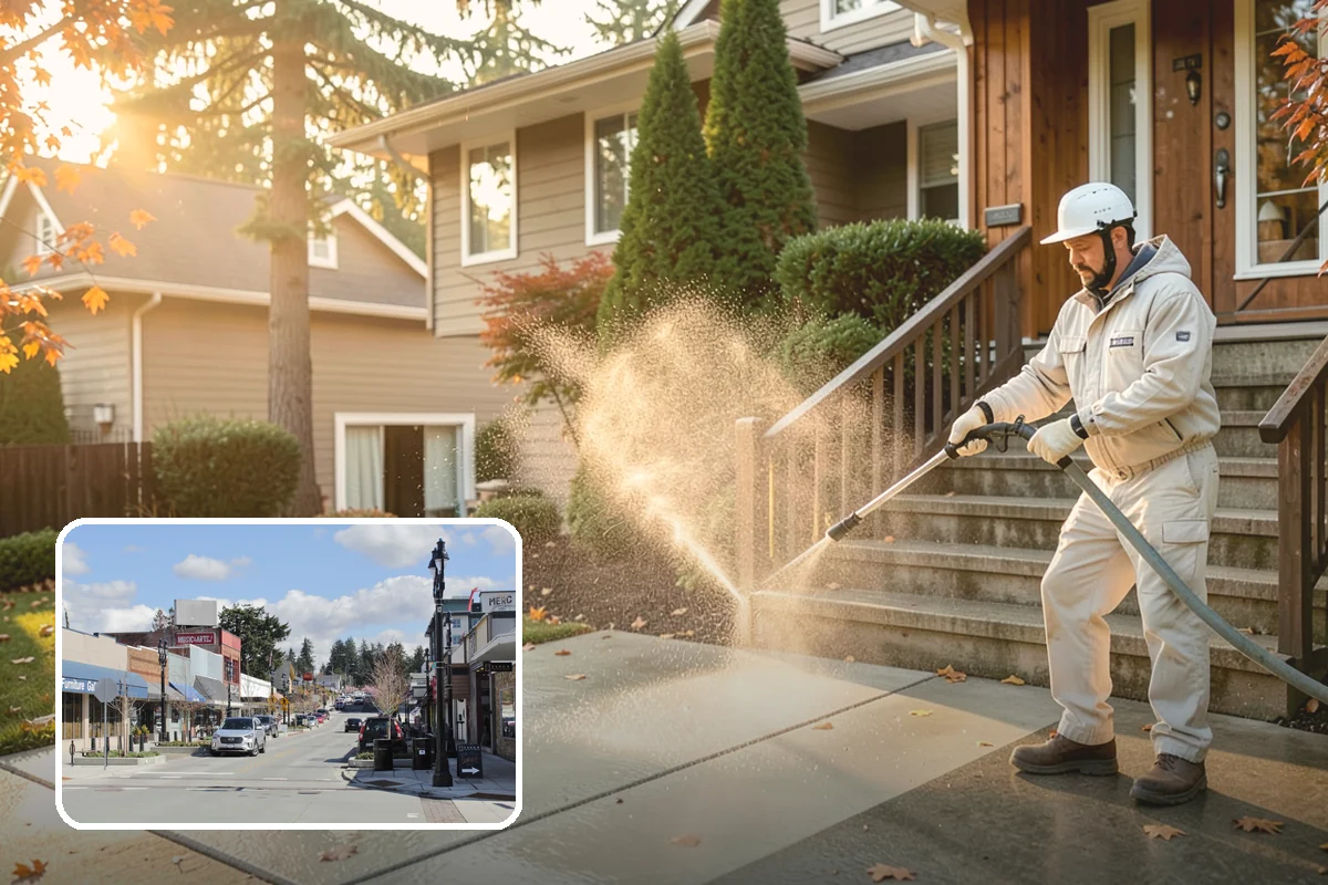 Post-Storm Roof Cleaning in Bothell, King County, WA - Removes storm-dropped branches and conifer needles from the roof