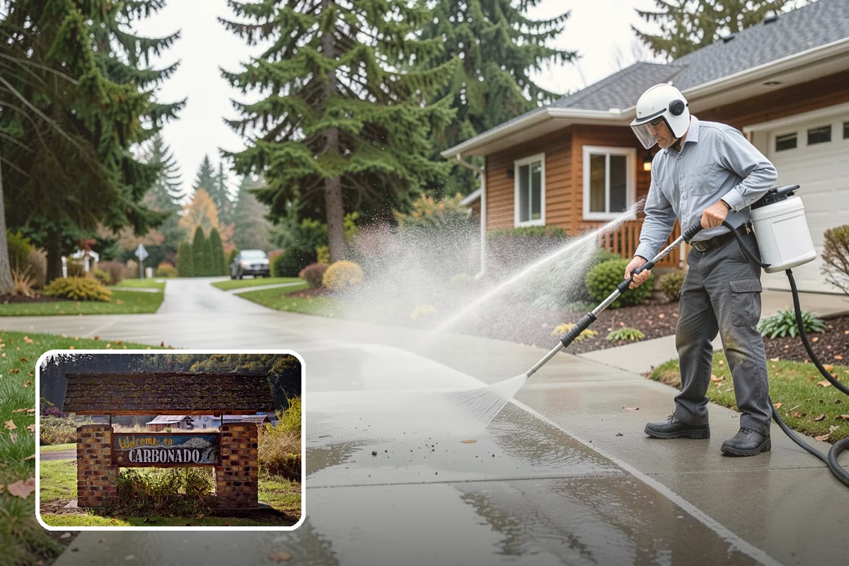 Post-Storm Roof Cleaning in Carbonado, Pierce County, WA - Removes storm-dropped branches and conifer needles from the roof