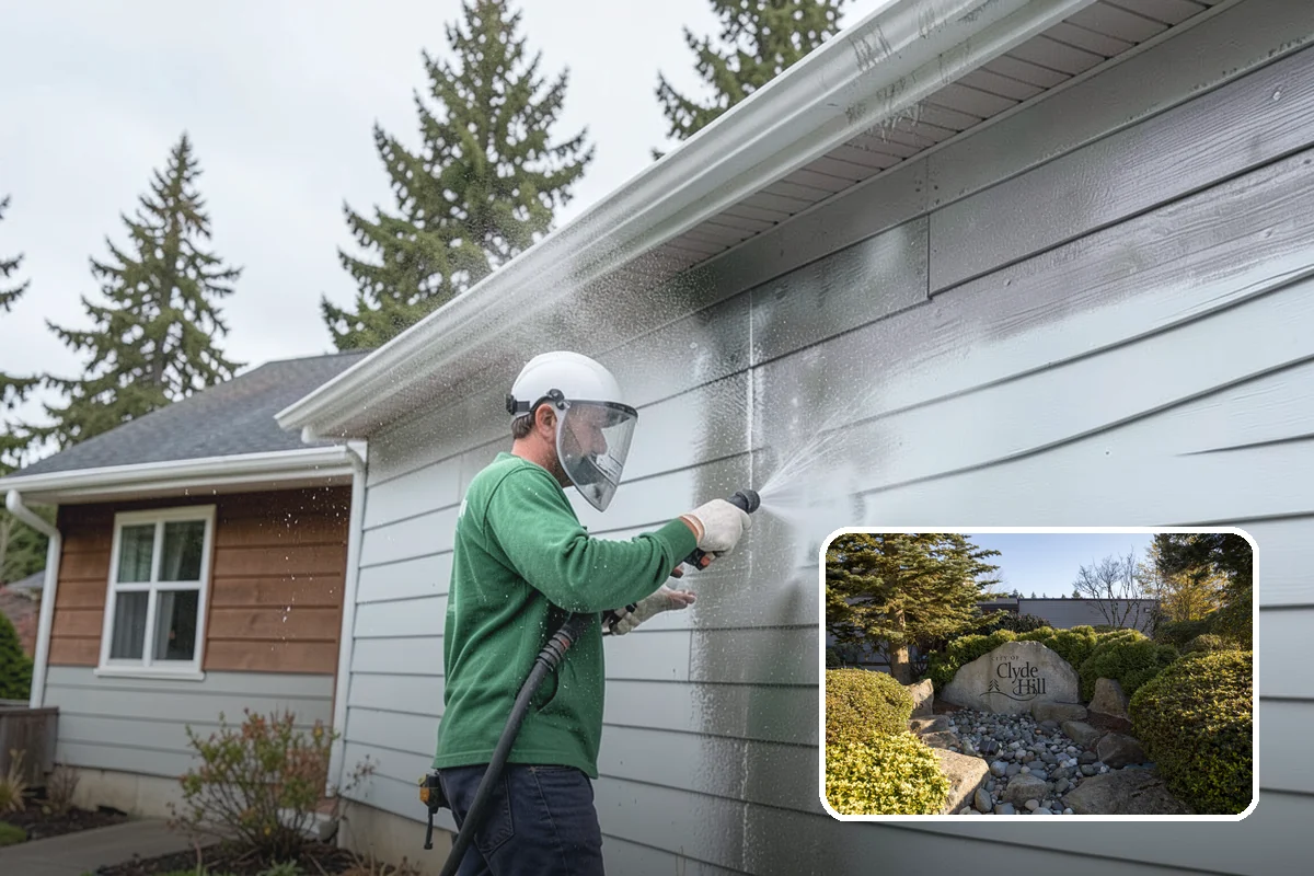 Post-Storm Roof Cleaning in Clyde Hill, King County, WA - Removes storm-dropped branches and conifer needles from the roof