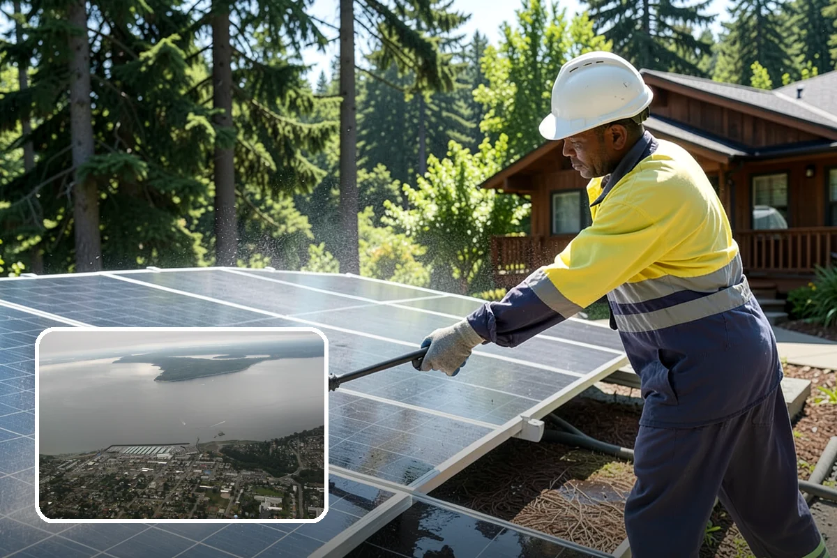 Post-Storm Roof Cleaning in Des Moines, King County, WA - Removes storm-dropped branches and conifer needles from the roof