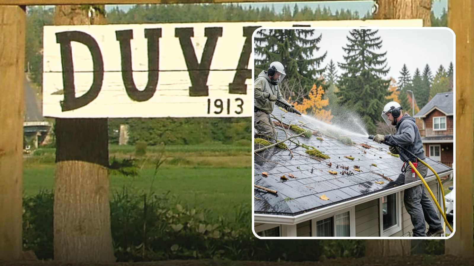 Post-Storm Roof Cleaning in Duvall, King County, WA - Post-storm roof cleaning clears the branches, needles, and debris that Northwest storms pile onto roofs and lodge in valleys.