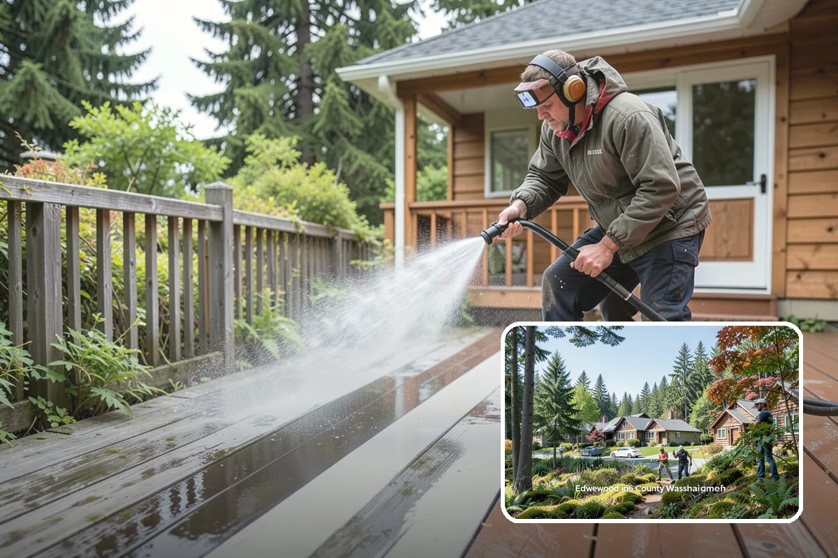 Post-Storm Roof Cleaning in Edgewood, Pierce County, WA - Removes storm-dropped branches and conifer needles from the roof