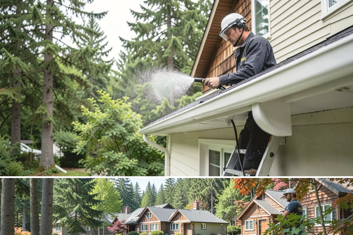 Post-Storm Roof Cleaning in Edgewood, Pierce County, WA - Schedule promptly after any windstorm, ideally within days before trapped debris begins driving moss growth.