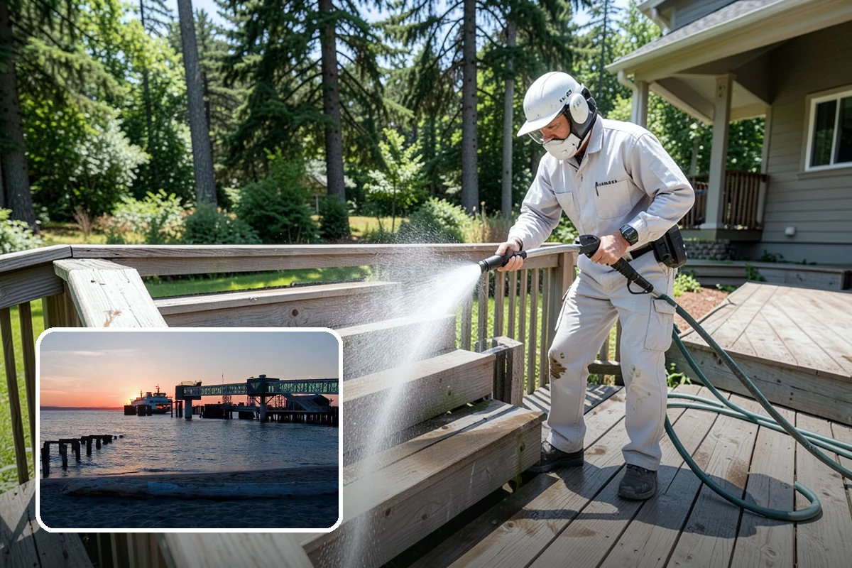 Post-Storm Roof Cleaning in Edmonds, Snohomish County, WA - Removes storm-dropped branches and conifer needles from the roof