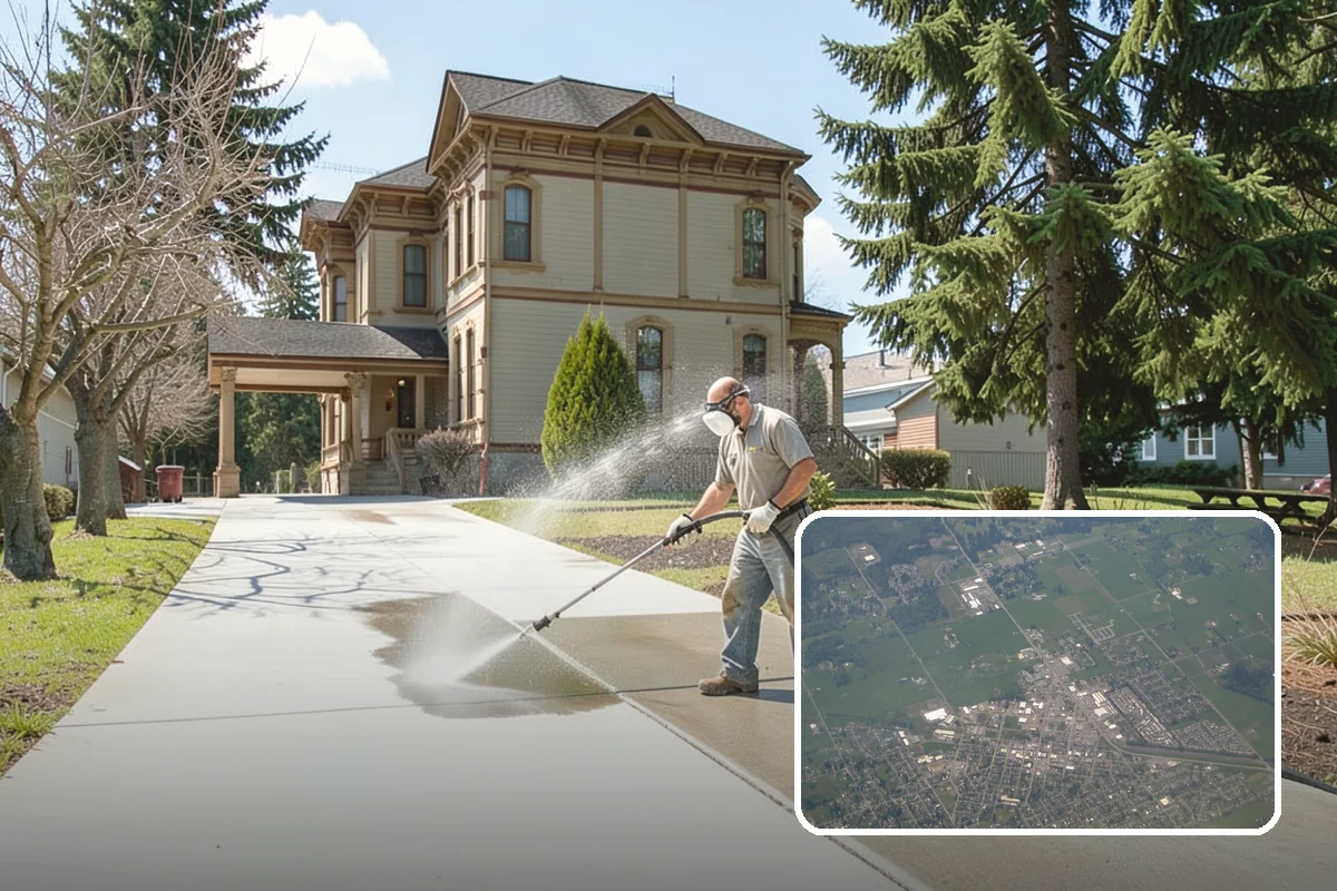 Post-Storm Roof Cleaning in Enumclaw, King County, WA - Removes storm-dropped branches and conifer needles from the roof