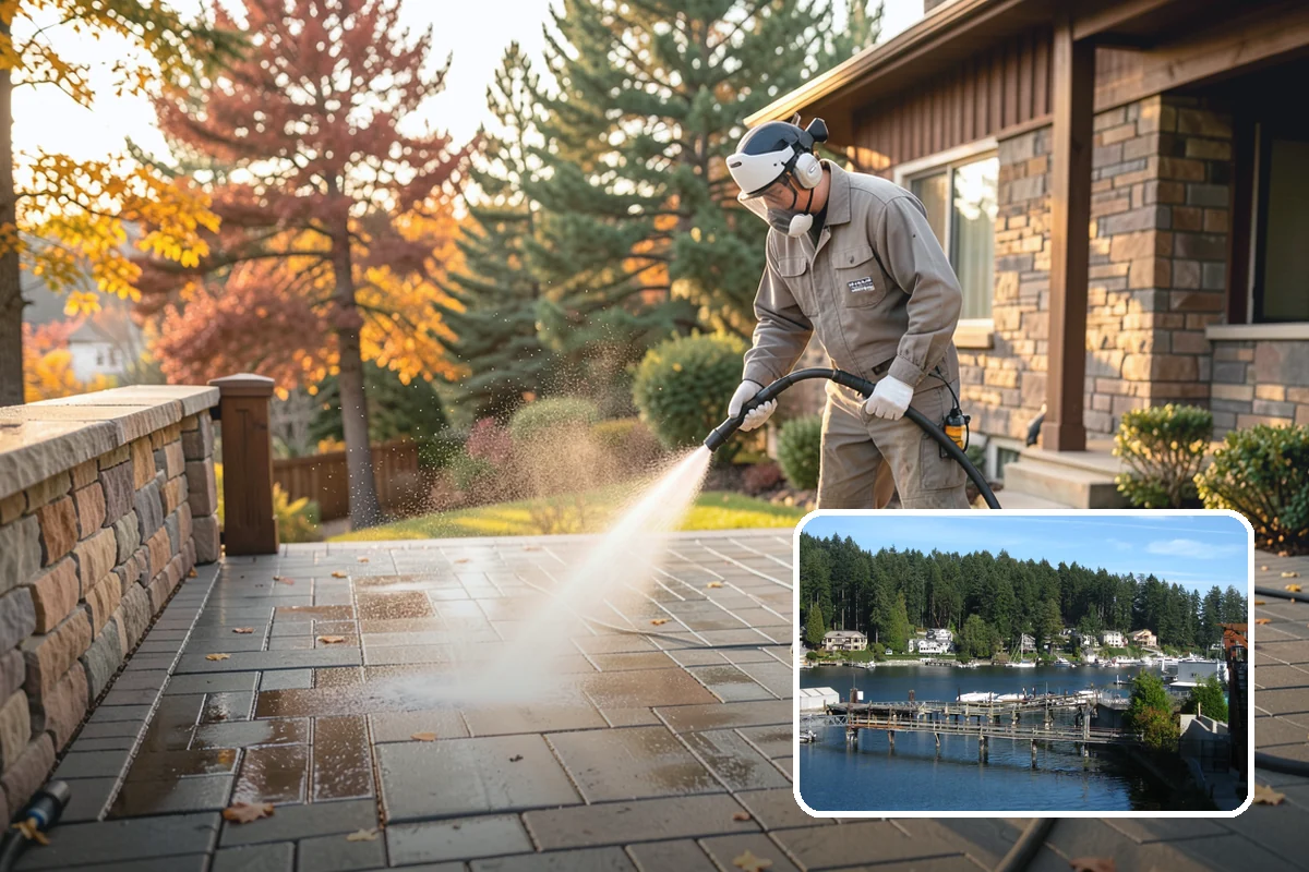 Post-Storm Roof Cleaning in Gig Harbor, Pierce County, WA - Removes storm-dropped branches and conifer needles from the roof