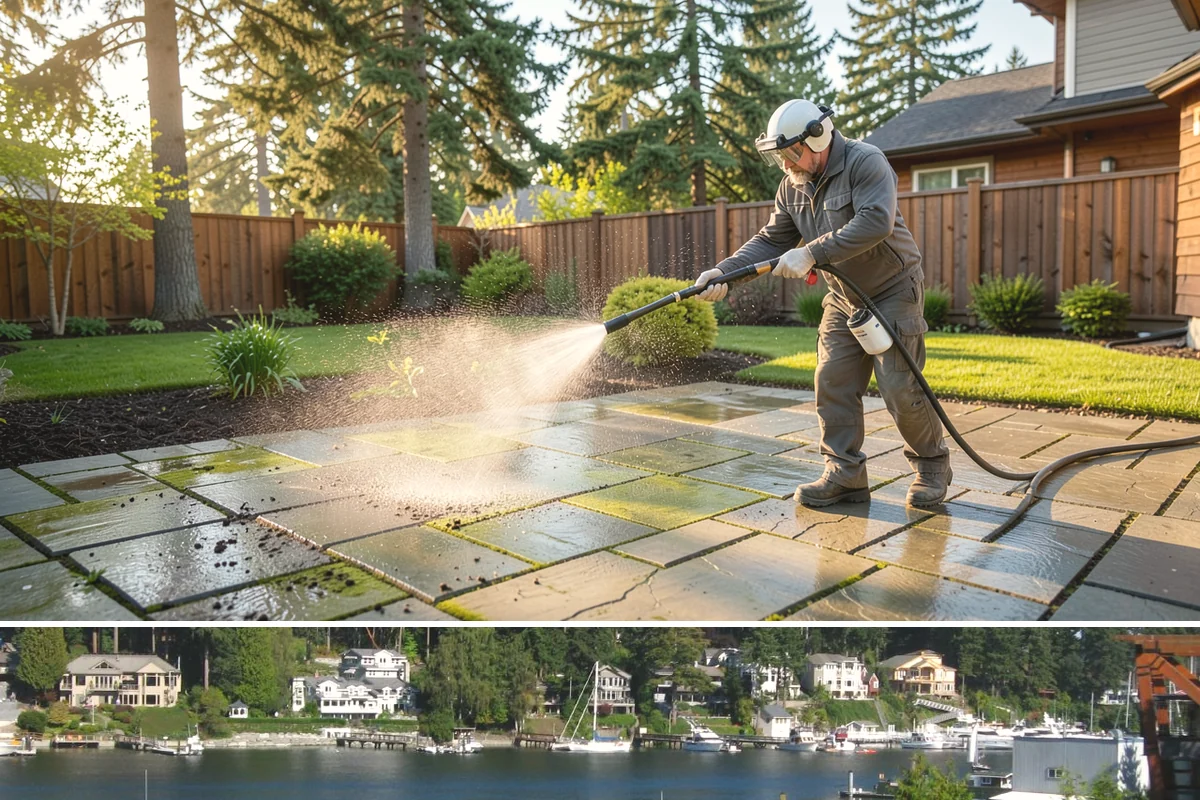 Post-Storm Roof Cleaning in Gig Harbor, Pierce County, WA - Schedule promptly after any windstorm, ideally within days before trapped debris begins driving moss growth.
