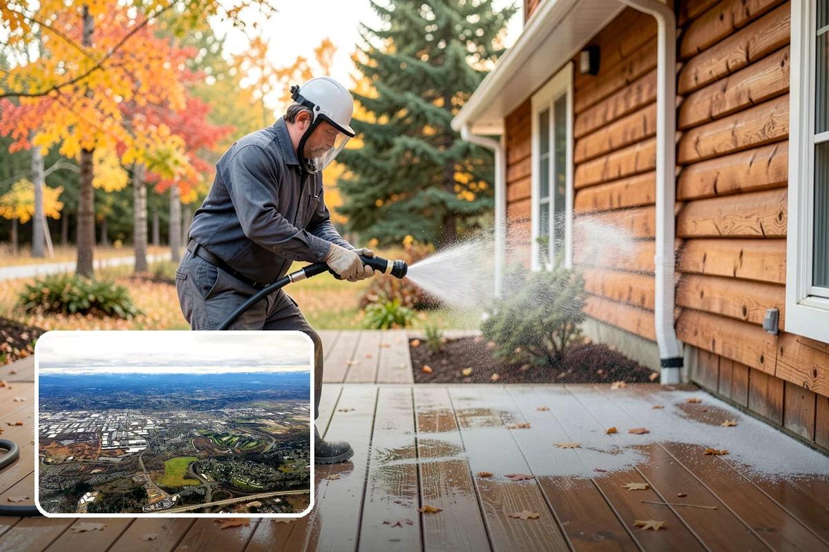Post-Storm Roof Cleaning in Kent, King County, WA - Removes storm-dropped branches and conifer needles from the roof