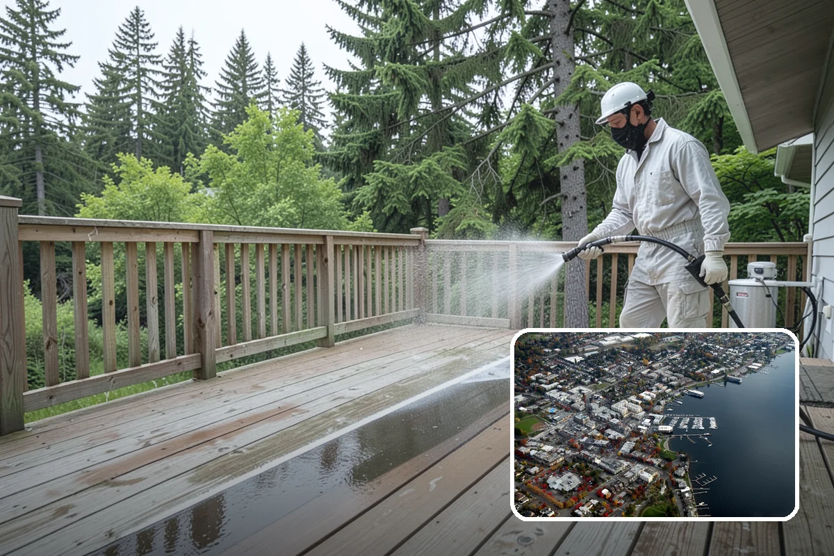 Post-Storm Roof Cleaning in Kirkland, King County, WA - Removes storm-dropped branches and conifer needles from the roof