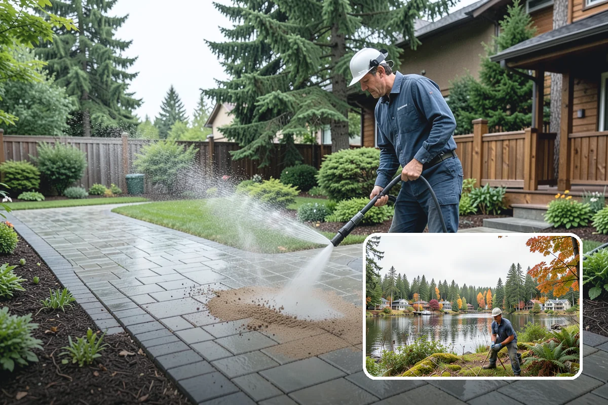 Post-Storm Roof Cleaning in La Conner, Skagit County, WA - Removes storm-dropped branches and conifer needles from the roof
