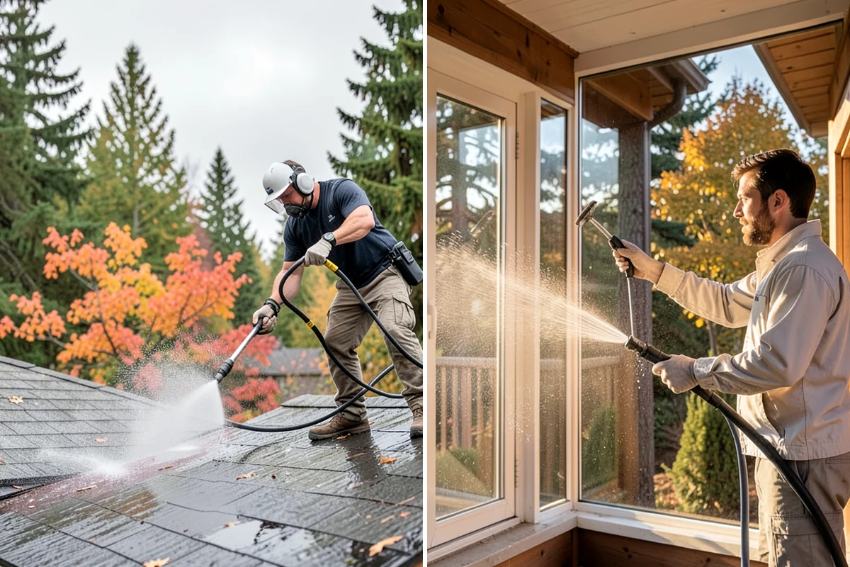 Post-Storm Roof Cleaning in Lake Forest Park, King County, WA - Inspect the roof for storm debris and damage