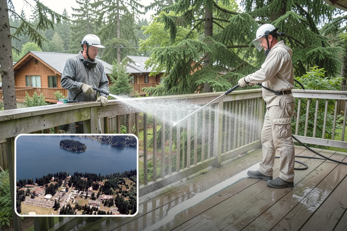Post-Storm Roof Cleaning in Lakewood, Pierce County, WA - Removes storm-dropped branches and conifer needles from the roof