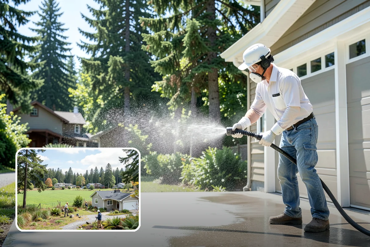 Post-Storm Roof Cleaning in Lyman, Skagit County, WA - Removes storm-dropped branches and conifer needles from the roof
